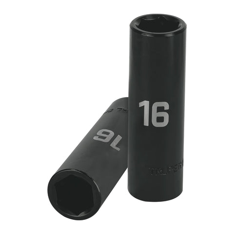 Dado largo cuadro 1/2' de impacto 6 puntas de 16 mm, Truper | D-7316-ML | 12428