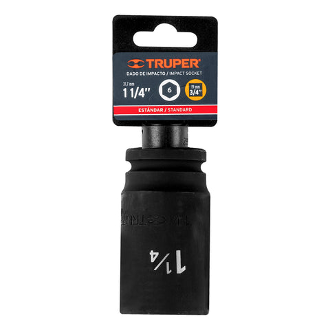 Dado largo de impacto de 1-1/4', 6 puntas, cuadro 3/4' | D-7520-L | 12438