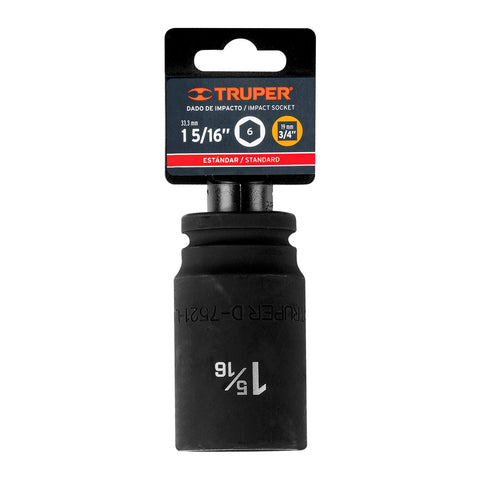 Dado largo de impacto de 1-5/16', 6 puntas, cuadro 3/4' | D-7521-L | 12439