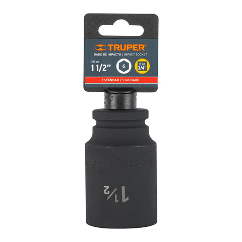 Dado largo de impacto de 1-1/2', 6 puntas, cuadro 3/4' | D-7524-L | 12442