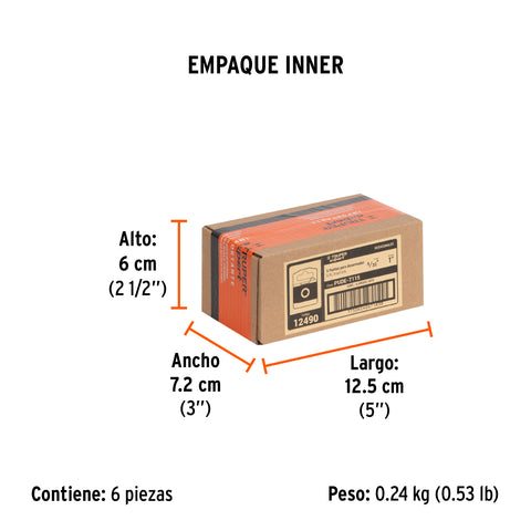 Estuche con 5 puntas hexagonales de 5/32mm largo 1', Expert | PUDE-7115 | 12490
