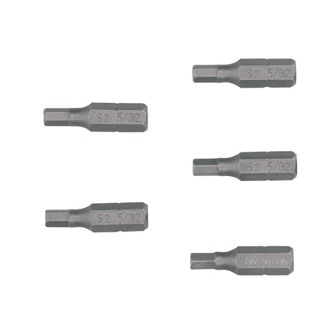 Estuche con 5 puntas hexagonales de 5/32mm largo 1', Expert | PUDE-7115 | 12490