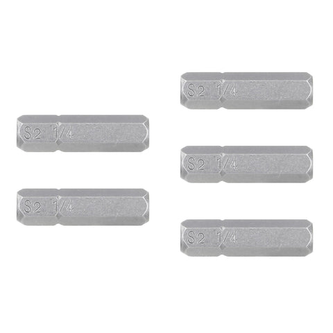 Estuche con 5 puntas hexagonales de 1/4mm largo 1', Expert | PUDE-7125 | 12493