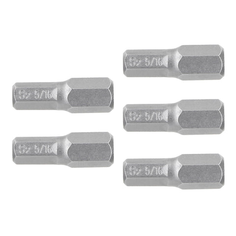 Estuche con 5 puntas hexagonales de 5/16mm largo 1', Expert | PUDE-7131 | 12494