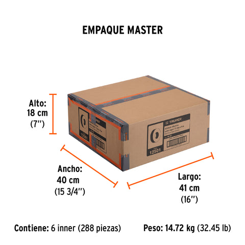 Cinta de aislar de 9 m x 19 mm, negra, Truper | M-22 | 12501
