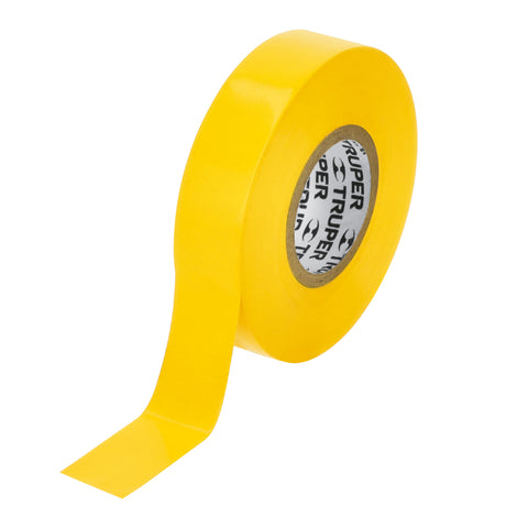 Cinta de aislar de 18 m x 19 mm, amarilla, Truper | M-33A | 12503