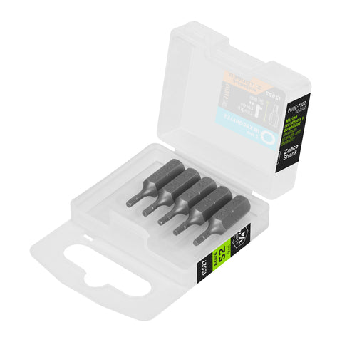 Estuche con 5 puntas hexagonales de 2 mm largo 1', Expert | PUDE-7102 | 12527