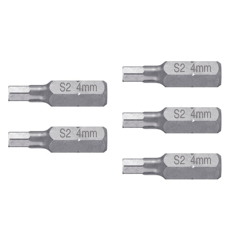 Estuche con 5 puntas hexagonales de 4 mm largo 1', Expert | PUDE-7104 | 12529
