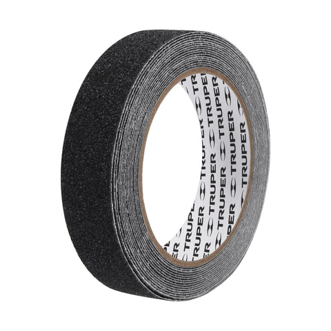 Rollo de 5 m de cinta antiderrapante negra 25mm con abrasivo | CIA-15N | 12542