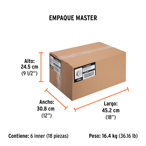 Rollo de 305 m de cinta delimitadora 'Precaución', Truper | CIDE-301 | 12583