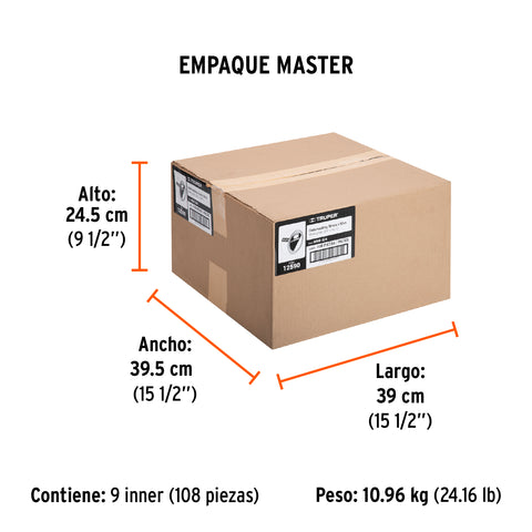 Cinta masking tape de 3/4' x 50 m, Truper | MSK-3/4 | 12590