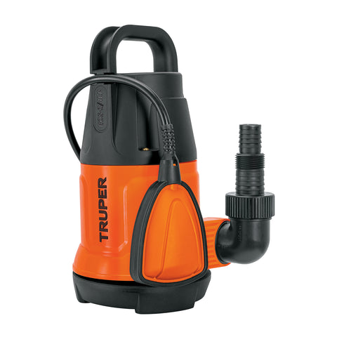 Bomba sumergible plástica, 3/4 HP para agua limpia, TRUPER | BOS-3/4LP | 12600