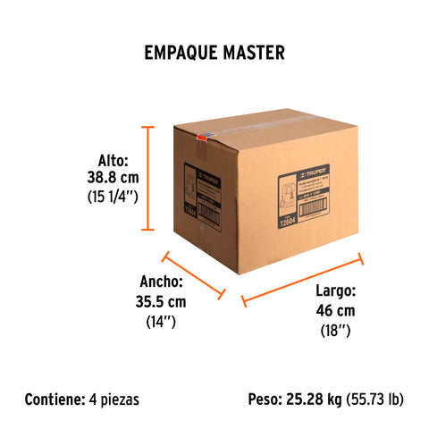Bomba sumergible plástica, 1-1/2 HP para agua sucia, TRUPER | BOS-1-1/2SP | 12604
