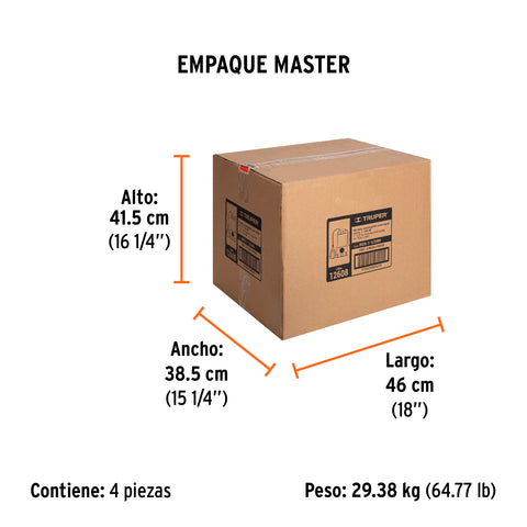 Bomba sumergible acero inoxidable,agua sucia,1-1/2HP, TRUPER | BOS-1-1/2SM | 12608