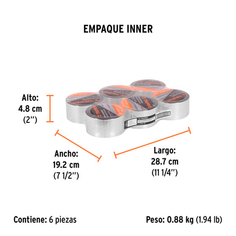 Cinta de aluminio de 48 mm x 10 m, Truper | CALU-10 | 12611