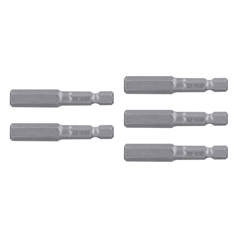 Estuche con 5 puntas hexagonales de 5/32mm largo 2', Expert | PUDE-7215 | 12628