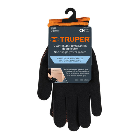 Guantes de poliéster con puntos de PVC en palma, CH, TRUPER | GU-441 | 12650