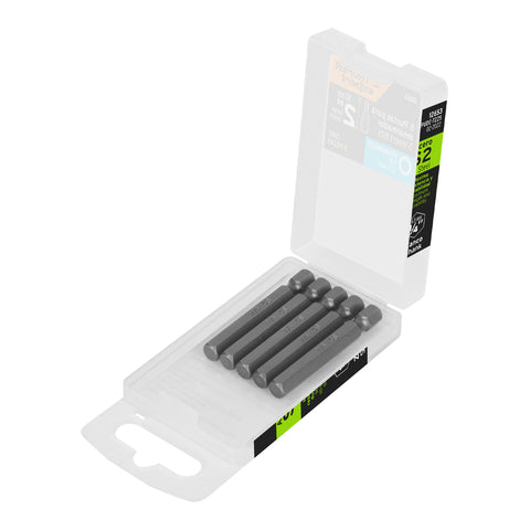 Estuche con 5 puntas hexagonales de 1/4mm largo 2', Expert | PUDE-7225 | 12653