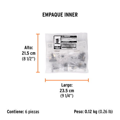 Bolsa con 2 carbones d/repuesto p/generadores Grupo 7,TRUPER | CB-GRUPO7 | 12666