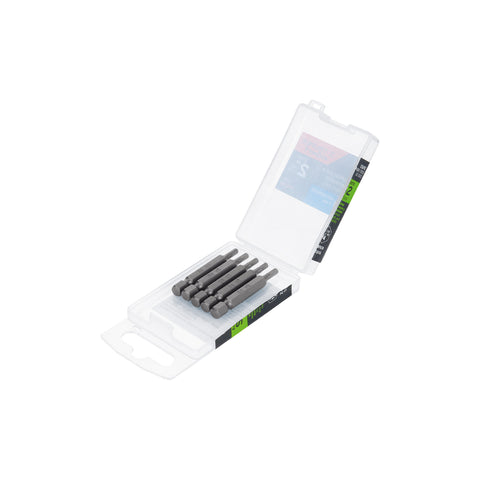 Estuche con 5 puntas hexagonales de 3 mm largo 2', Expert | PUDE-7203 | 12692