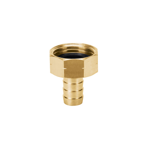 Conector 1/2' hembra de latón sólido para manguera, Truper | CF-1/2B | 12700