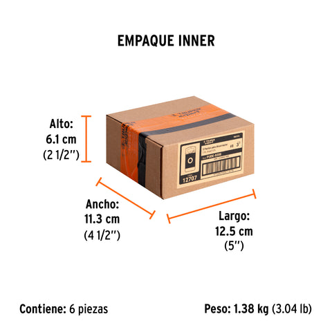 Estuche con 3 puntas bristol M8 largo 3', Truper Expert | PUDE-8208 | 12707