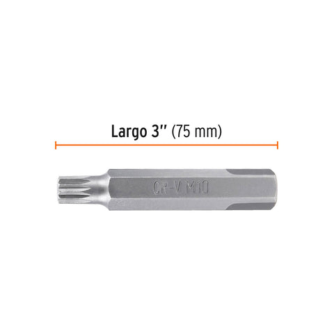 Estuche con 3 puntas bristol M10 largo 3', Truper Expert | PUDE-8210 | 12709
