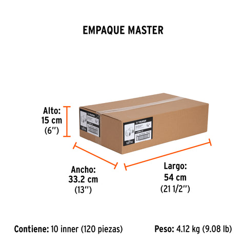 Reparador 1/2' de ABS para manguera, Truper | REMA-1/2 | 12714