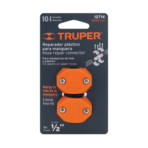 Reparador 1/2' de ABS para manguera, Truper | REMA-1/2 | 12714
