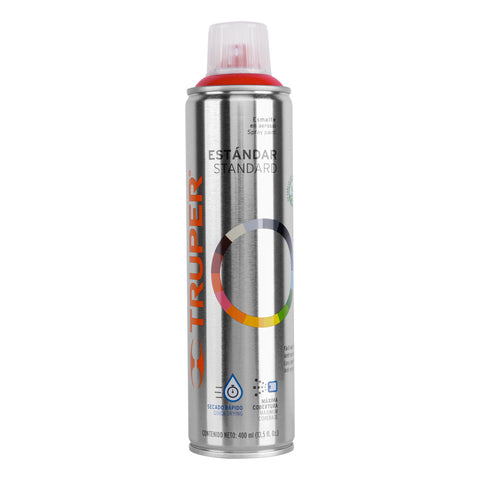 Pintura en aerosol, rojo seguridad, bote esbelto, 400 ml | PA-RSG | 12732