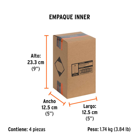 Pintura en aerosol, gris acero, bote esbelto, 400 ml | PA-GA | 12733
