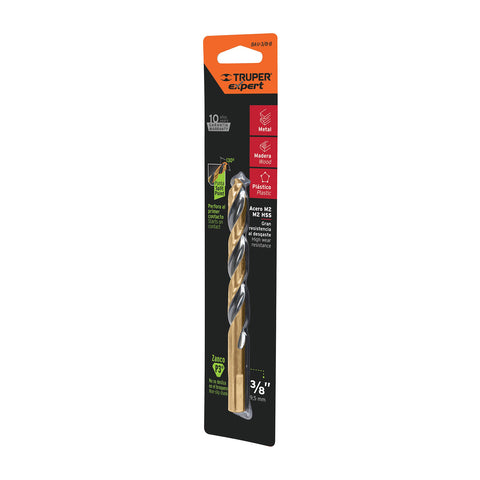Broca HSS 3/8' Trugold para metal en blíster, Expert | BAV-3/8-B | 12748