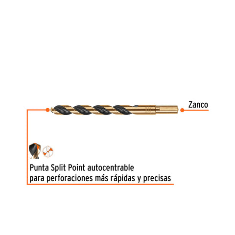 Broca HSS 7/16' Trugold para metal en blíster, Expert | BAV-7/16-B | 12749
