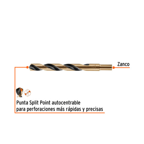 Broca HSS 5/8' Trugold para metal en blíster, Expert | BAV-5/8-B | 12751