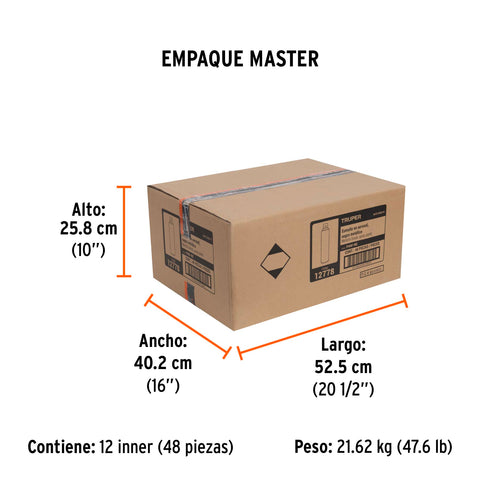 Pintura en aerosol, negro metálico, bote esbelto, 400 ml | PAM-NE | 12778