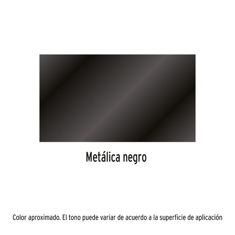 Pintura en aerosol, negro metálico, bote esbelto, 400 ml | PAM-NE | 12778