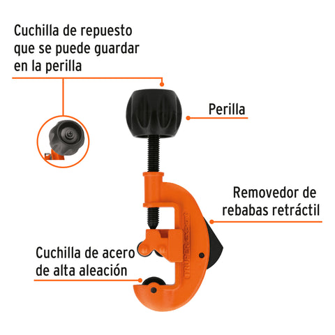 Cortador de tubo de cobre 1/8' a 1-1/8' cuchilla 20mm,Expert | COT-30X | 12795