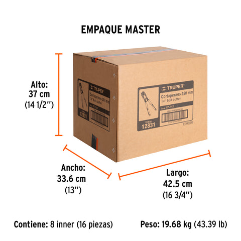 Cortapernos 14', profesional, TRUPER | CP-14X | 12831