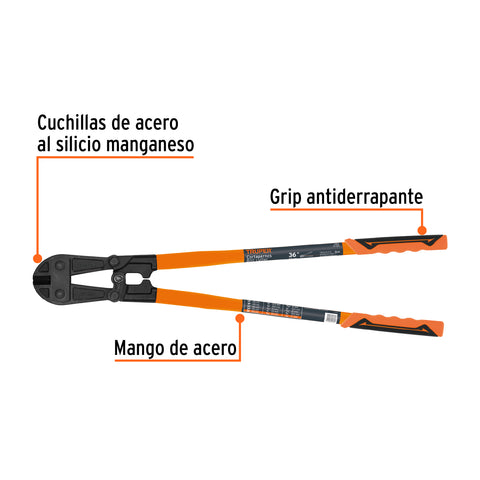 Cortapernos 36', profesional, TRUPER | CP-36X | 12835