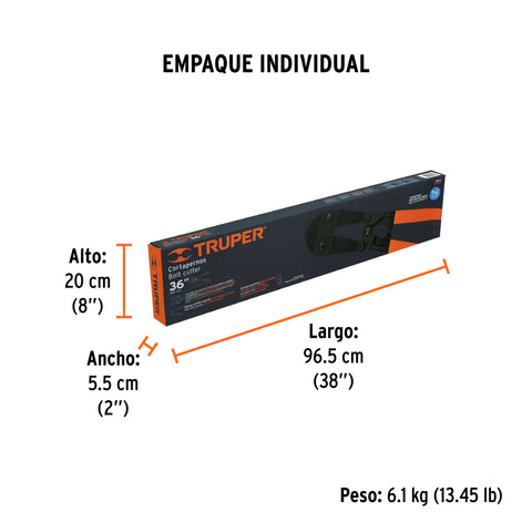 Cortapernos 36', profesional, TRUPER | CP-36X | 12835