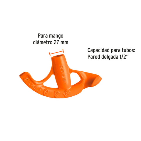 Doblador de tubo conduit 1/2', Truper | DOTU-50 | 12845