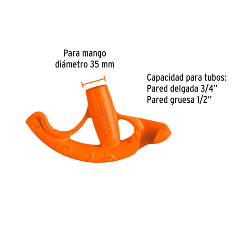 Doblador de tubo conduit 3/4', Truper | DOTU-5075 | 12846