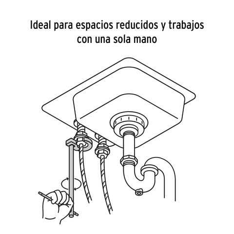 Llave 12' para plomero, Truper | LLAP-12 | 12874