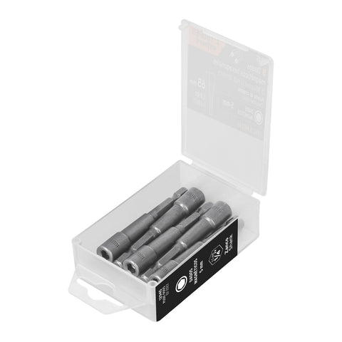 Estuche con 5 dados magnéticos de 5 mm largo 2-1/2', Expert | PUDE-9005 | 12945