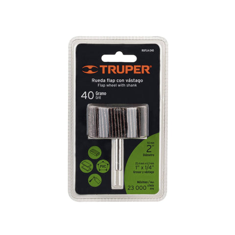 Rueda flap de 2', grano 40, Truper | RUFLA-240 | 13036