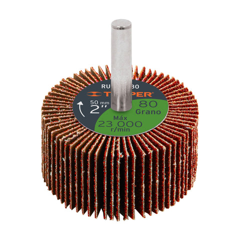 Rueda flap de 2', grano 80, Truper | RUFLA-280 | 13038