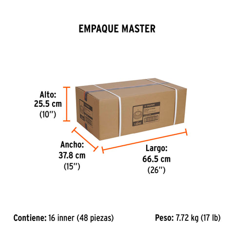 Rueda flap de 3', grano 80, Truper | RUFLA-380 | 13042