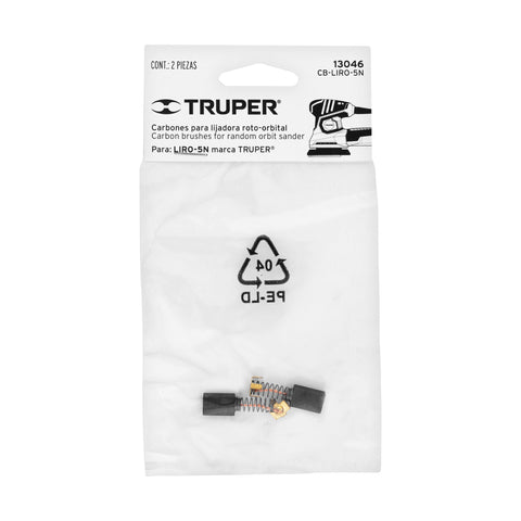 Bolsa con 2 carbones de repuesto para LIRO-5N, TRUPER | CB-LIRO-5N | 13046