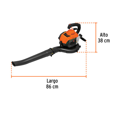 Sopladora / Aspiradora con motor de 26 cc a gasolina, Truper | SOPLA-26T | 13047