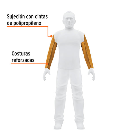 Protección para soldar, mangas de carnaza, Truper | PROSO-2 | 13117